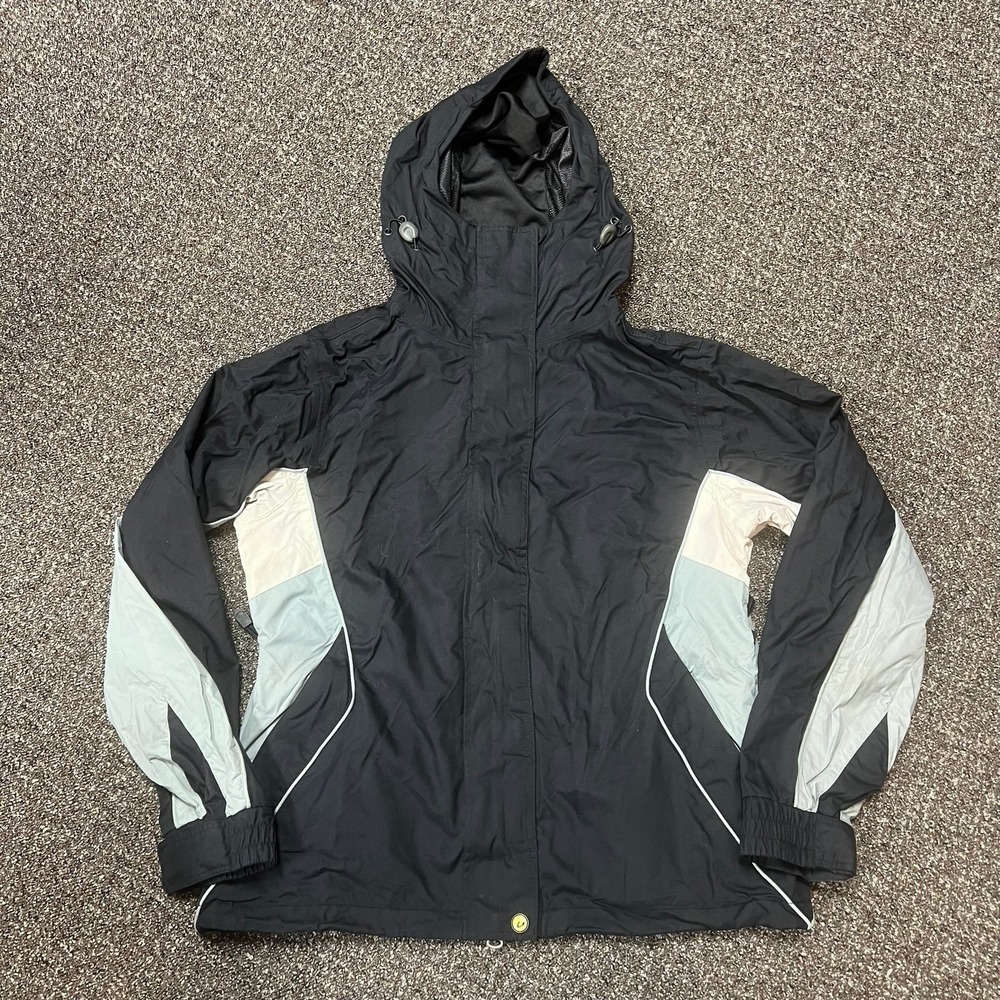 Billabong Jacket Vintage 2000s Black Surf Full Zip Up Snowboarding Large